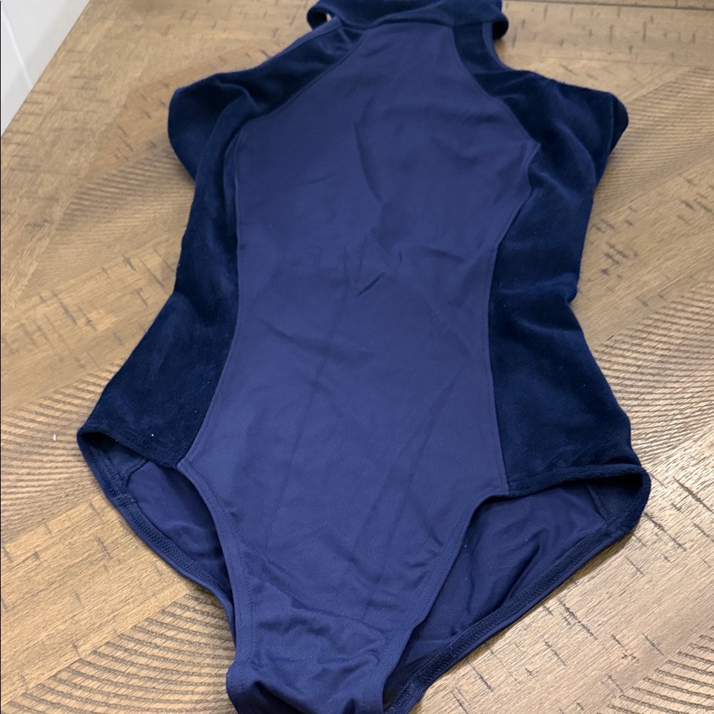 Women dance leotard navy blue